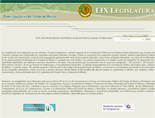 Tablet Screenshot of cddiputados.gob.mx